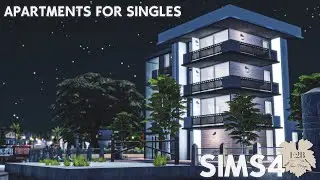 APARTMENTS FOR SINGLES (20x20)| Sims 4 CC Speed Build | DOWNLOAD LINK (TRAY+CC+CC LINKS)