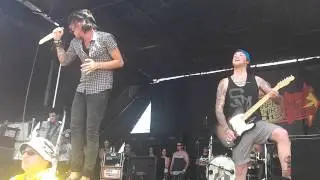 *FRONT ROW* If You Can't Hang - Sleeping With Sirens @ Dallas Warped 7-3-12