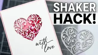The Secret to Perfect Heart Shaker Cards | Valentine's Day Card Idea