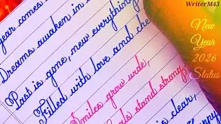 Fair cursive writing | 1 page english writing practice | Handwriting kaise sudhare | WriterM43