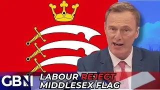 Martin Daubney TORCHES Labour For Middlesex Flag BAN!