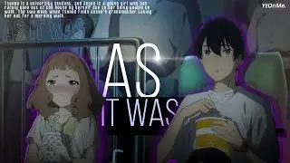 「As it Was」- Josee,The Tiger and The Fish AMV