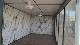12&times;10=120 square feet prefabricated portable cabin site office