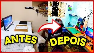 MOSTRANDO MEU CANTINHO DE DESENHOS (Antes X depois)