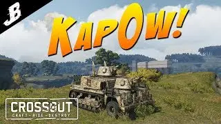 Crossout - Super Heavy half track Dual Fatman Build AMAZING CANNON. (Crossout Gameplay)