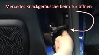 V-Klasse W447 Knacken in der T&uuml;r beheben, T&uuml;rfangband wechseln