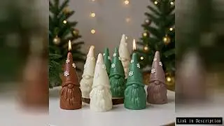 Christmas Silicone Mold Long Beard Santa Candle Mold for Candles Plaster Soap Resin Cement Candle Ma
