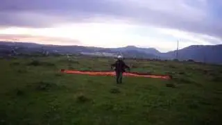 Angel Hormigo vuela paramotor