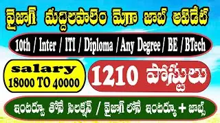 JOBS IN VISAKHAPATNAM | వైజాగ్ ఇంటర్వూస్ | VIZAG JOBS | MEGA JOB MELA 2025 | CV Job Portal