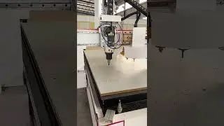 HSD automatic tool change spindle CNC router processing and cutting mdf board!#cncrouter  #wood