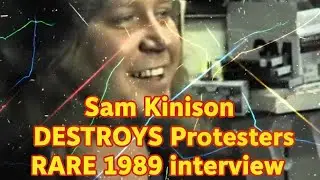 Сэм Кинисон разгромил протестующих за 1 минуту! Редкое интервью 1989 года