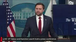 LIVE: VP Vance and Leavitt hold a press conference