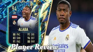 WHAT A CARD!🔥94 TOTS DAVID ALABA PLAYER REVIEW! FIFA 22 ULTIMATE TEAM
