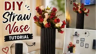 DIY Straw Vase Tutorial|Accessories Aura|Muhammad Farhad 