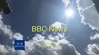 BBC News intro 7pm 12.6.21 -  Christian Eriksen Collapses