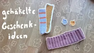 3 einfache gehäkelte Weihnachts-Geschenkideen - Lesezeichen, Haarband, Ohrringe