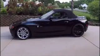 Different Rims and Offset depths and Spacers on BMW Z4.  4 walkarounds with different settings.