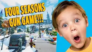 ❄FORTNITE CREATIVE MAP FOUR SEASONS GUN GAME❄💯#Shorts