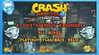 N. Gin's N.Genious N.Bouncers &mdash; Полное прохождение &mdash; Платиновая реликвия &mdash; Все коробки &mdash; Crash Ba...