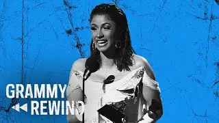 Watch Cardi B Get Emotional After &lsquo;Invasion Of Privacy&rsquo; Wins Best Rap Album In 2019 | GRAMMY Rewind