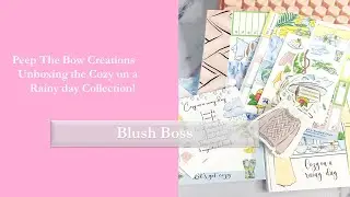 #Unboxing #Vlog Peep The Bow - Cozy on a Rainy day Collection #plannerbabe