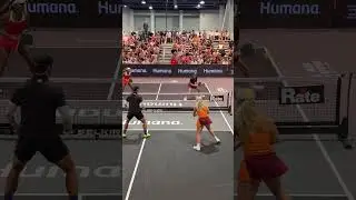 What a pickleball point between Hayden Patriquin, Tyra Black, Ben Johns, and Anna Leigh Waters