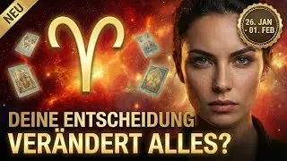 ♈ WIDDER Tarot 26. JAN - 01. FEB: Deine ENTSCHEIDUNG verändert ALLES! Entscheidender Wendepunkt!