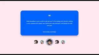 Animated Testimonial Slider  HTML CSS & JavaScript