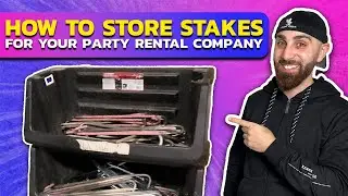 How to Store Party Rental Business Inflatable And Tent Stakes