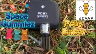 JCVAP Poby Ember Dry Herb Vaporizer 🔥 + ShopHelloMary Space Gummiez Review 💨 
