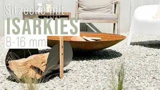 Sitzecke mit Isarkies 8-16 mm von Schicker Mineral | Anwendung