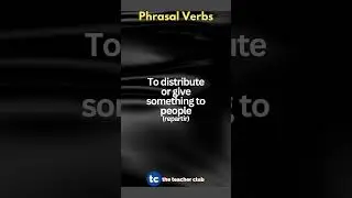 Phrasal Verbs | Hand out | #hablaingles #ingles