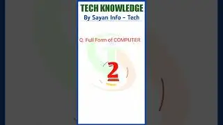 Full form of COMPUTER #techknowledge #foryou