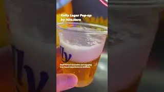 Kelly Lager Beer Launch Pop-up by HiteJinro in Gangnam w/ massive billboard of DP 2 star Son Seok Gu