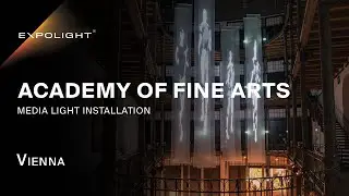 Spaсial media light installation for the Academy of Fine Arts, Vienna | Expolight