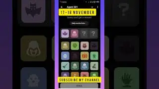 Agent 301 Daily combo card 17-18 November  | Agent 301 Puzzle Solved Today 17 November  |