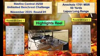 Anschutz 1761 Rimfire Central Benchrest Challenge Mashup of November Round 1: Cards 1 & 2