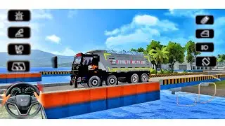 22 wheels tipper truck simulator game play real life driving game play with steering wheel game play