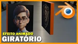 EFEITO ANIMADO GIRATÓRIO NA ÁREA DO BLENDER 3D