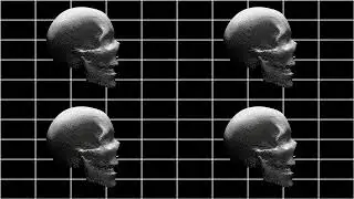 Skull VJ Loop - Motion Background - Copyright Free