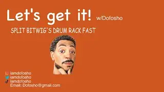 split drum rack FAST in bitwig studio