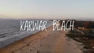 An eagle almost crashed into my drone || Sunset at Karwar beach || DJI Mavic Air || Droneshots