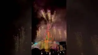 Magischer Abschluss &ndash; Feuerwerk vor dem Schloss | Disneyland Paris #disney #shorts #disneyland
