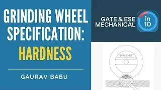 Grinding Wheel Specification: Hardness | Crack GATE & ESE Mechanical (ME) | Gaurav Babu