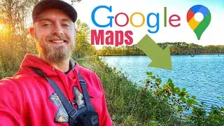 Fishing A HIDDEN Pond! (Google Maps Challenge)