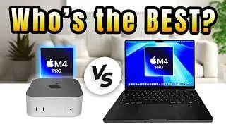 M4 PRO Mac Mini VS MacBook Pro M4 PRO - WHO IS THE KING OF POWER!? 👑
