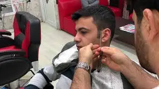 Asmr Massage(beard cut)(sheet washing)(Magic massage)(sakal traşı)
