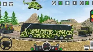 US Army Bus Driving - Military Transporter Squad (Level -02) Game -2023 #androidgameplay
