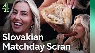Intestines, Sausage and Seeds?! Ellie Collins Eats Like A Local At England Game! | U21 Euros