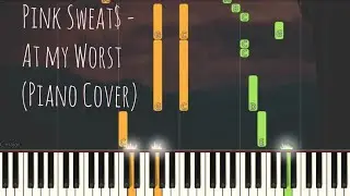 Pink Sweat$ - At My Worst | Piano Pop Song Tutorial